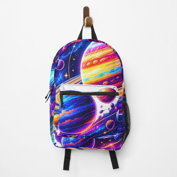 Item preview, Colorful Cosmic Planets and Saturn Galaxy designed and sold by TinyWeird.