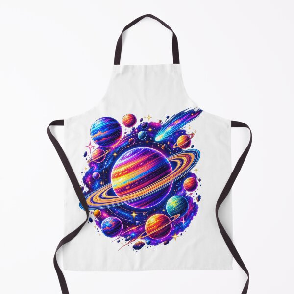 Item preview, Colorful Cosmic Planets and Saturn Galaxy designed and sold by TinyWeird.