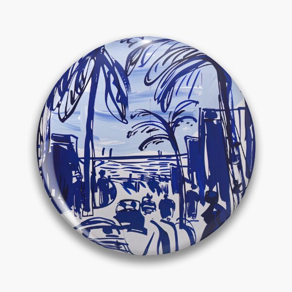 Item preview, Dar Es Salaam, Tanzania - Blue Abstract Art designed and sold by shadow-bloom.