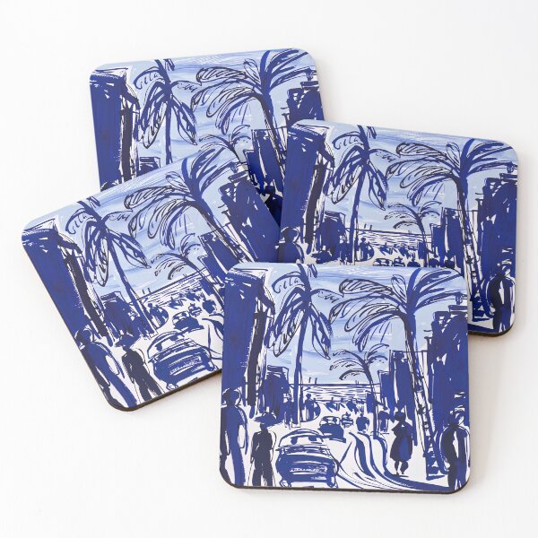Item preview, Dar Es Salaam, Tanzania - Blue Abstract Art designed and sold by shadow-bloom.