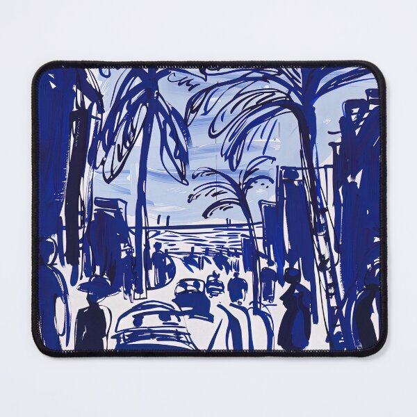 Item preview, Dar Es Salaam, Tanzania - Blue Abstract Art designed and sold by shadow-bloom.