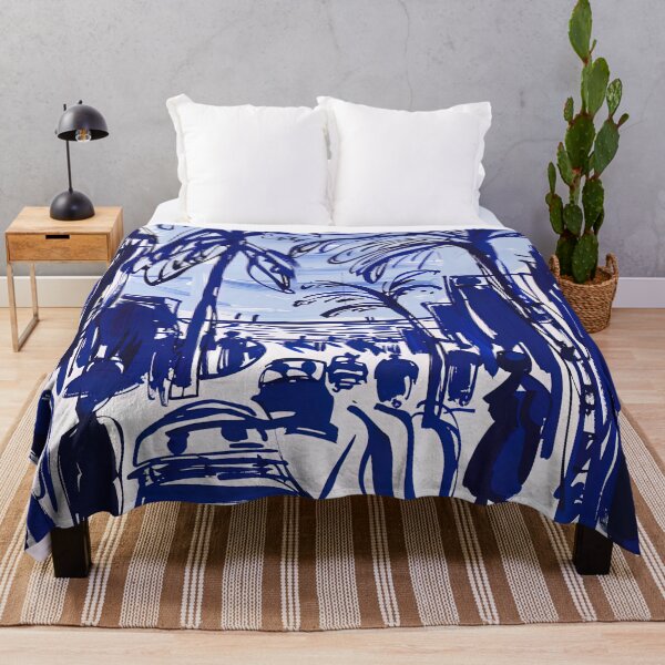 Item preview, Dar Es Salaam, Tanzania - Blue Abstract Art designed and sold by shadow-bloom.