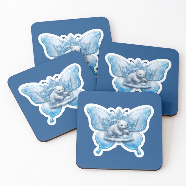 Item preview, Frozen Polar Bear Butterfly Wing Crystal designed and sold by Azurart2.