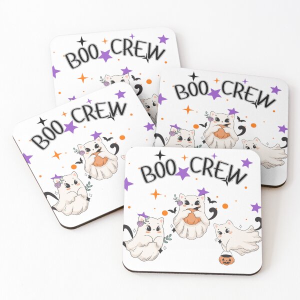 Item preview, Boo Crew, Cute Halloween Ghost Kittens designed and sold by CursedButCute1.