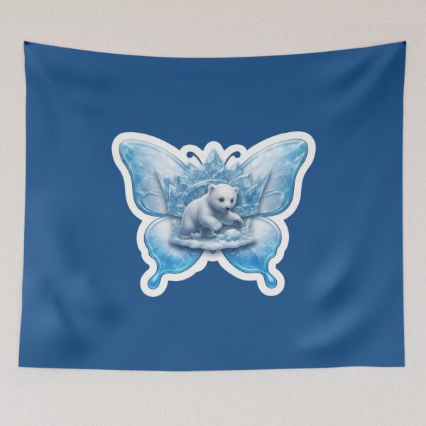 Item preview, Frozen Polar Bear Butterfly Wing Crystal designed and sold by Azurart2.