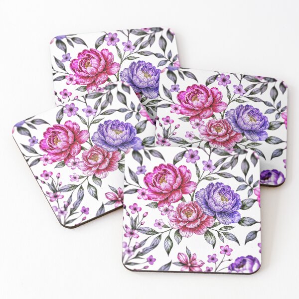 Item preview, Pink Purple Flower Wall Decor designed and sold by The Empire Of Digital Art..