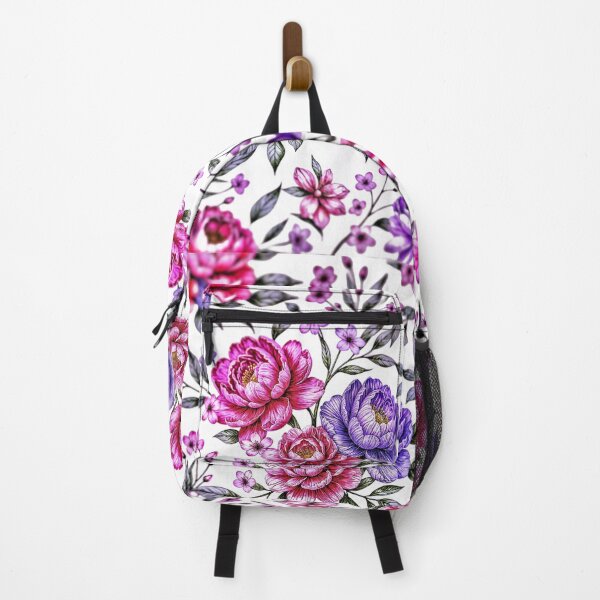 Item preview, Pink Purple Flower Wall Decor designed and sold by The Empire Of Digital Art..