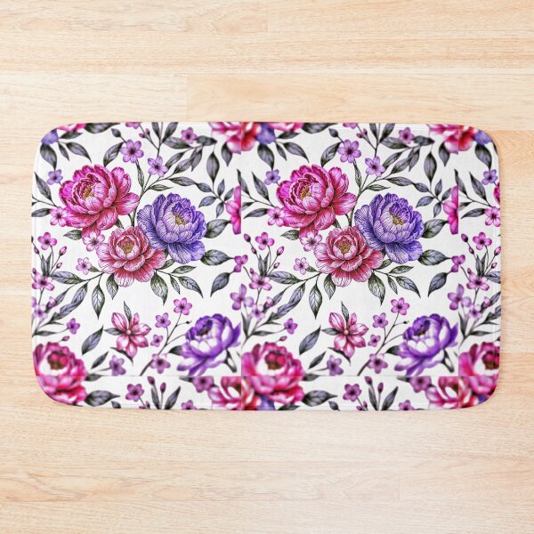 Item preview, Pink Purple Flower Wall Decor designed and sold by The Empire Of Digital Art..