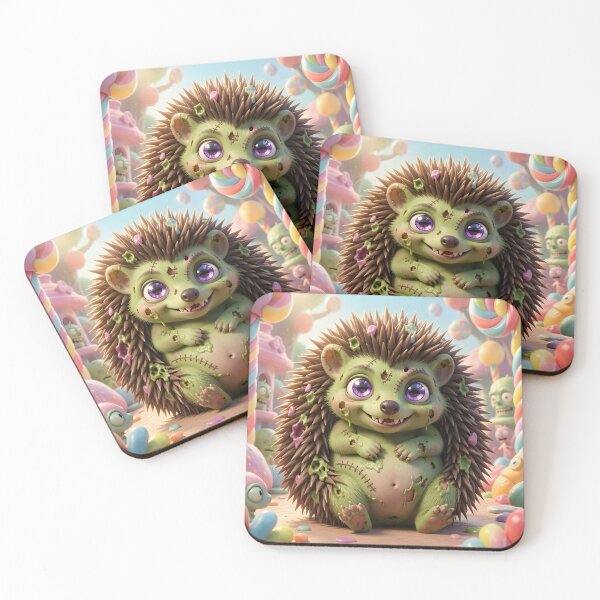 Item preview, Cute Baby Zombie Hedgehog - Zombie Zoo Kawaii Undead designed and sold by ZombieZooCuties.