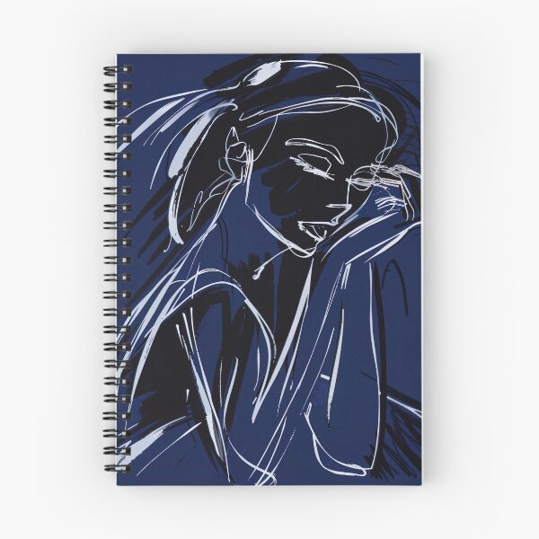 Item preview, Dark angel - Blue Abstract Art designed and sold by shadow-bloom.