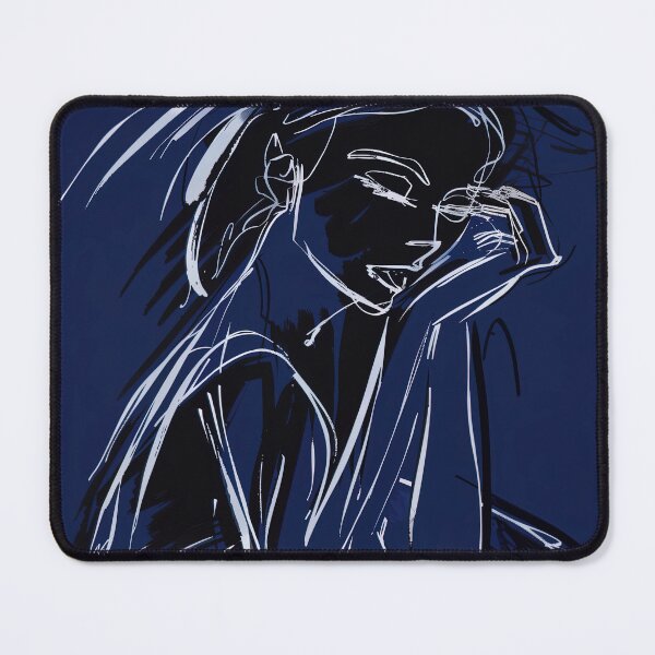 Item preview, Dark angel - Blue Abstract Art designed and sold by shadow-bloom.
