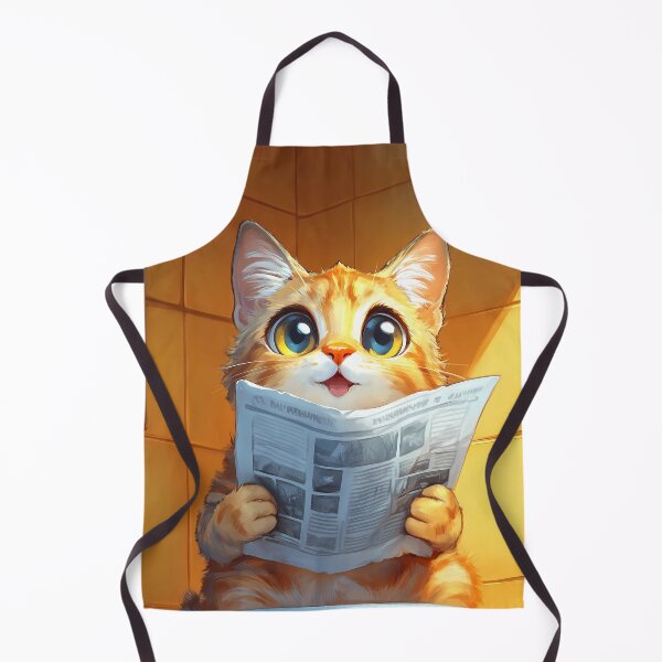 Item preview, Egyptian Mau Cat Bathroom Newspaper Reader Kawaii Tabby Humor designed and sold by mildaclairmo.