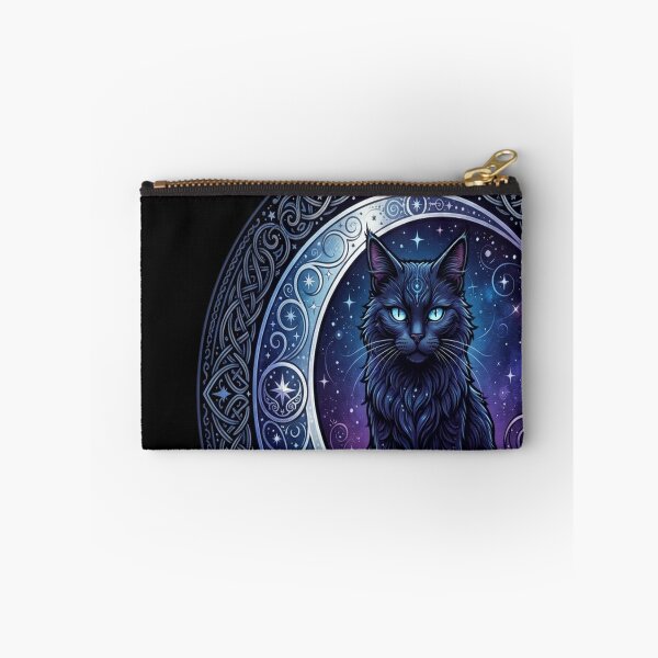 Item preview, Celtic Black Cat on a Crescent Moon designed and sold by vhoa6350.