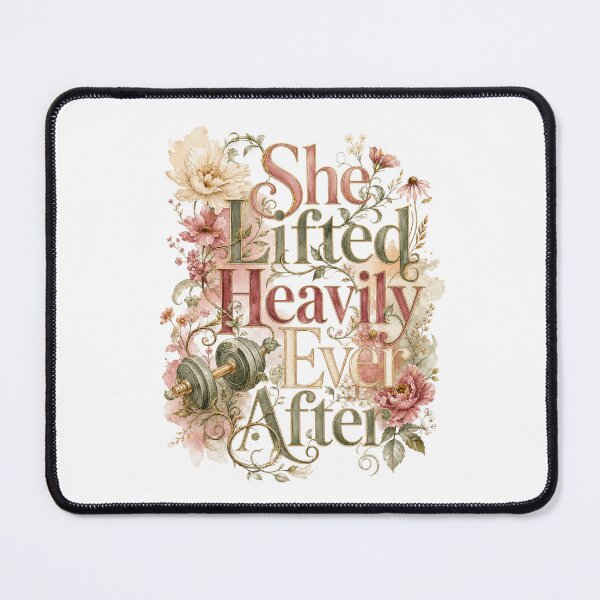 Item preview, She Lifted Heavily Ever After - Floral Gym designed and sold by Heather Renees Designs.