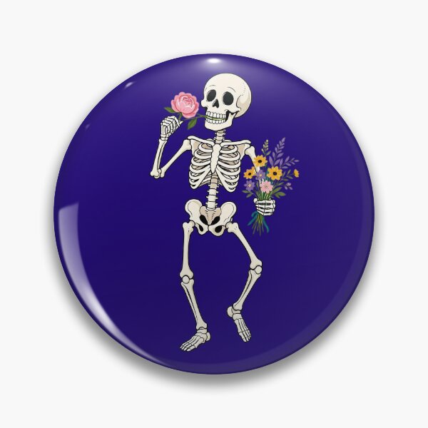 Item preview, Funny Dancing Skeleton with Flowers – Floral Skeleton Dance designed and sold by SweetLilith.