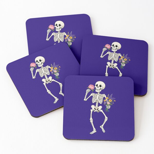 Item preview, Funny Dancing Skeleton with Flowers – Floral Skeleton Dance designed and sold by SweetLilith.