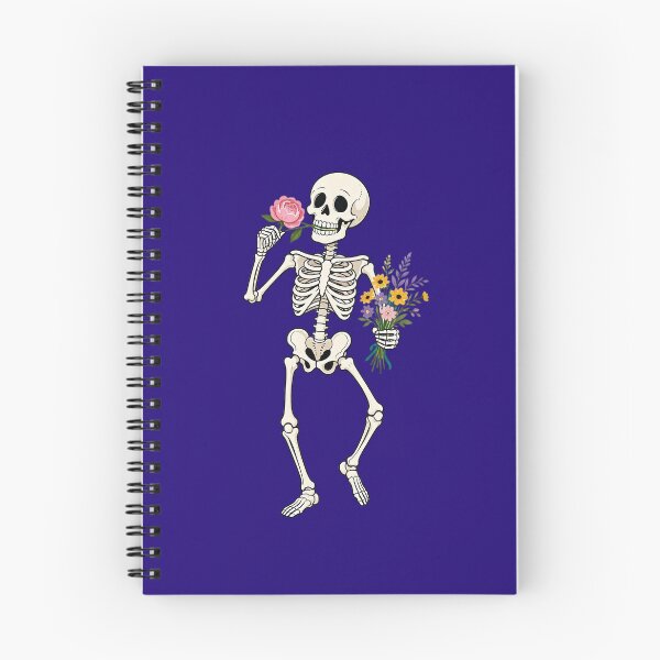 Item preview, Funny Dancing Skeleton with Flowers – Floral Skeleton Dance designed and sold by SweetLilith.