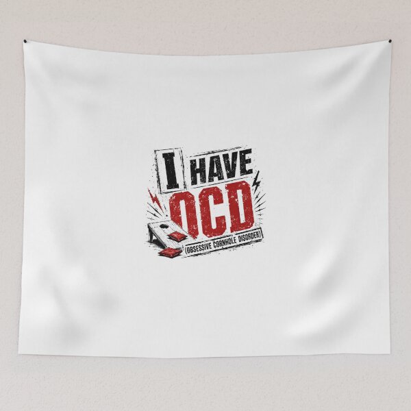 Item preview, I Have Ocd (Obsessive Cornhole Disorder) Cornhole Player Game Humor designed and sold by JonesFlora2025.