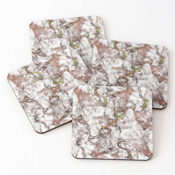 Item preview, Abstract White Marble Texture with Copper Veins designed and sold by Sveta Aho.