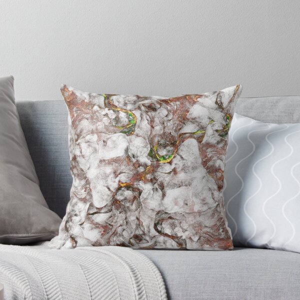 Item preview, Abstract White Marble Texture with Copper Veins designed and sold by Sveta Aho.