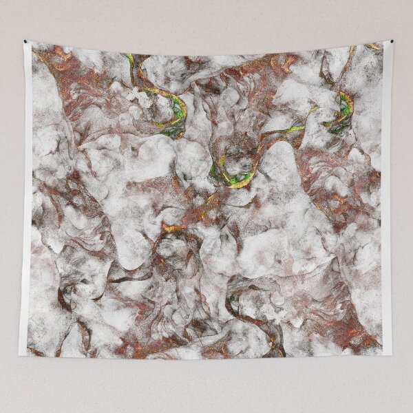Item preview, Abstract White Marble Texture with Copper Veins designed and sold by Sveta Aho.