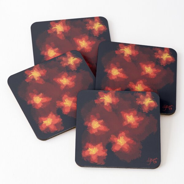 Item preview, Fiery florals designed and sold by ButterfliNest.