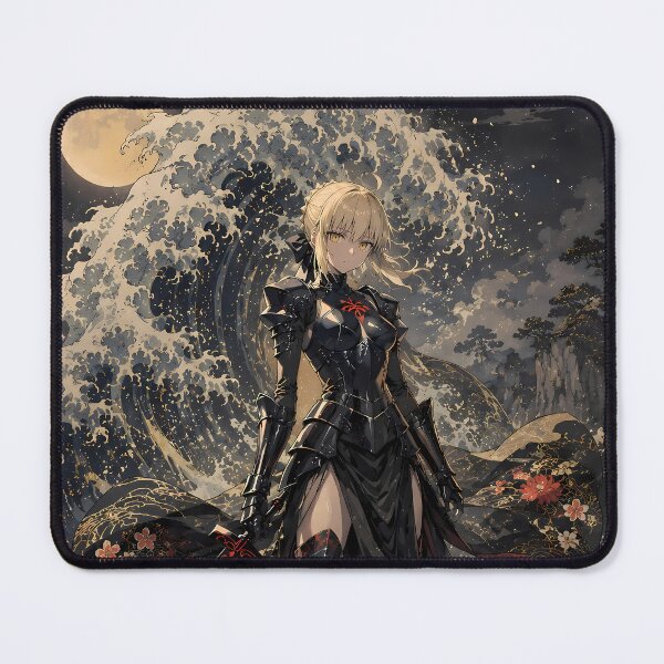 Item preview, Saber Alter Fate Stay Night Moonlit Ocean Guardian designed and sold by mildaclairmo.