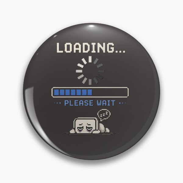 Item preview, Loading Please Wait Funny Retro Pixel Art Design designed and sold by SHOPILIE.