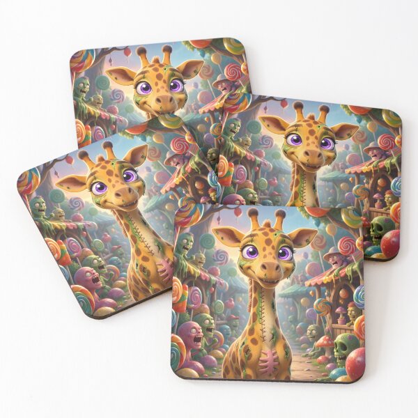 Item preview, Cute Baby Zombie Giraffe - Zombie Zoo Kawaii Undead Giraffe designed and sold by ZombieZooCuties.