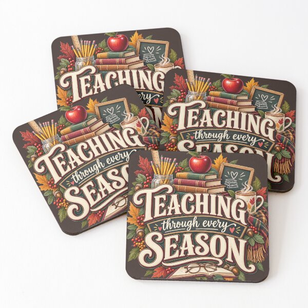 Item preview, Teaching Through Every Season – Cozy Autumn Teacher Design designed and sold by astersgraphics.