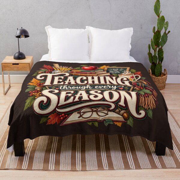 Item preview, Teaching Through Every Season – Cozy Autumn Teacher Design designed and sold by astersgraphics.