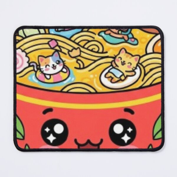 Item preview, Kawaii Cat Ramen Bowl Cute Japanese Food Art designed and sold by DailySparks.