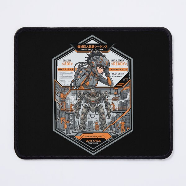 Item preview, Mecha Pilot Hangar Unit 01 Sci-Fi Anime Cyberpunk Patch Aesthetic designed and sold by mood-draftsman.