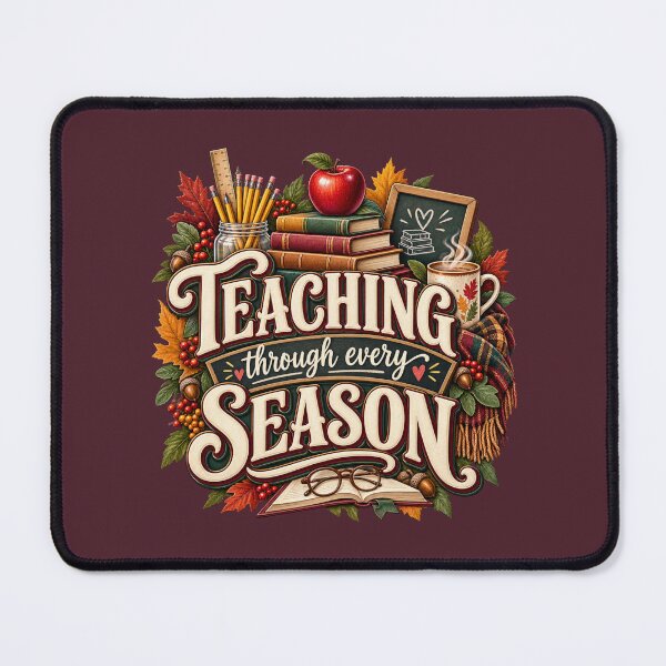 Item preview, Teaching Through Every Season – Cozy Autumn Teacher Design designed and sold by astersgraphics.