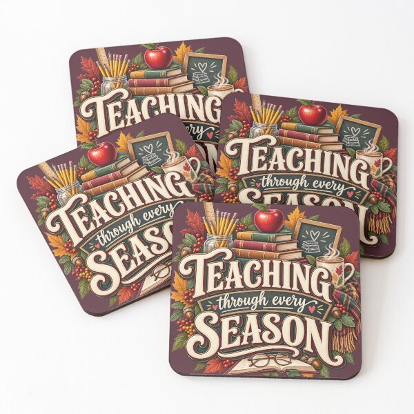 Item preview, Teaching Through Every Season – Cozy Autumn Teacher Design designed and sold by astersgraphics.