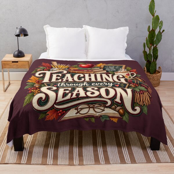 Item preview, Teaching Through Every Season – Cozy Autumn Teacher Design designed and sold by astersgraphics.