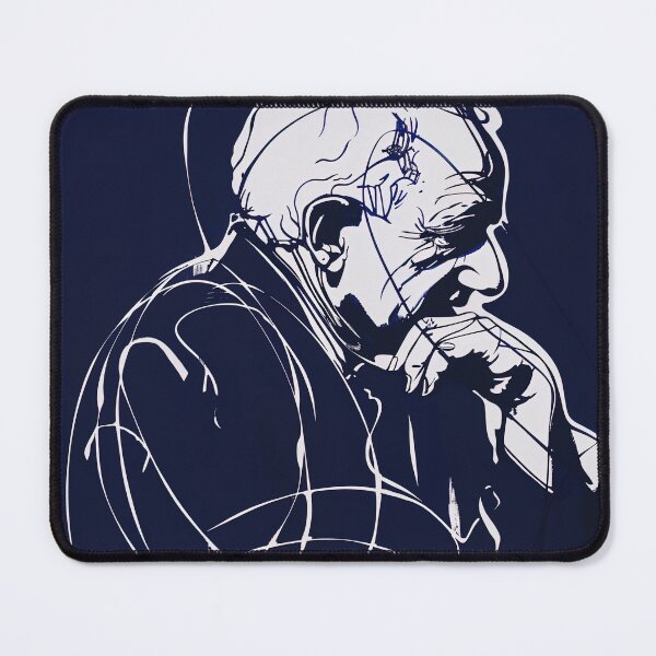 Item preview, David Ben-Gurion, leader - Blue Abstract Art designed and sold by shadow-bloom.