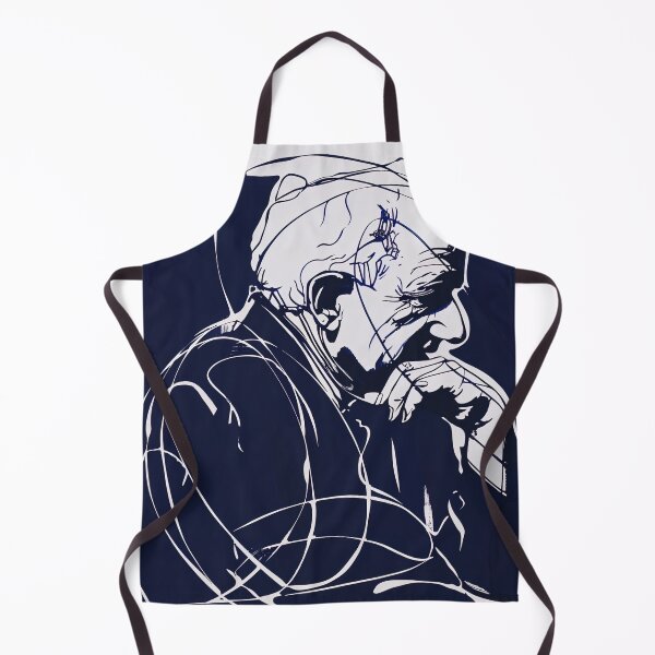 Item preview, David Ben-Gurion, leader - Blue Abstract Art designed and sold by shadow-bloom.