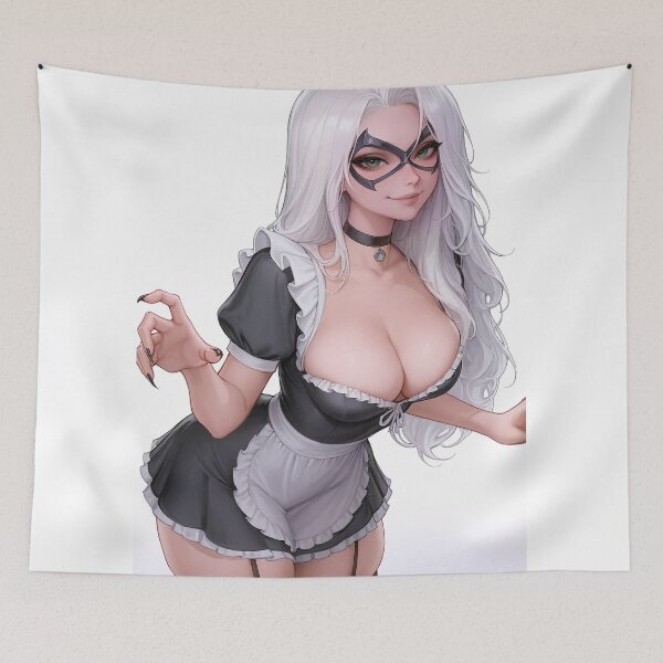Item preview, Black Cat Maid Outfit (Marvel Rivals) 5 designed and sold by HisAndHerShirts.
