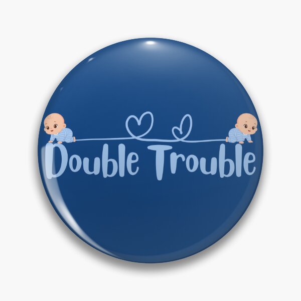 Item preview, Double Trouble twins designed and sold by Rock An Design.