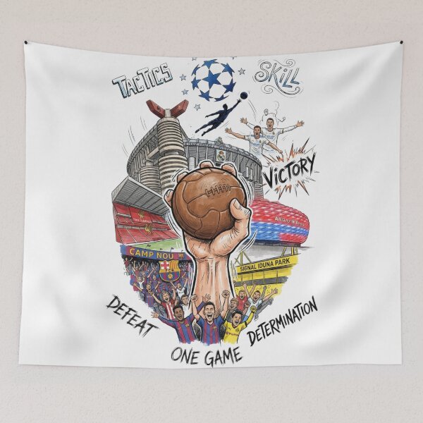 Item preview, Football Passion Art - Classic Soccer Stadiums and Fans Illustration designed and sold by annaarthk.