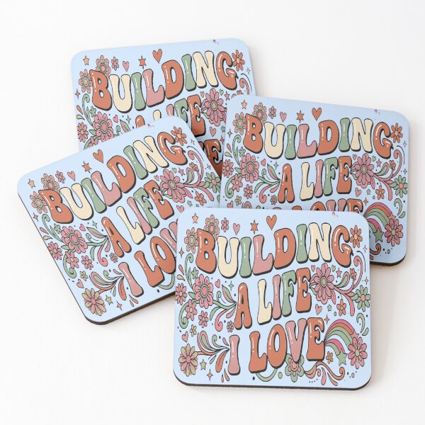 Item preview, Building A Life I Love Inspirational Typography for Women designed and sold by Soft Strength Studio.