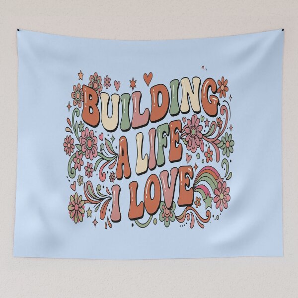 Item preview, Building A Life I Love Inspirational Typography for Women designed and sold by Soft Strength Studio.