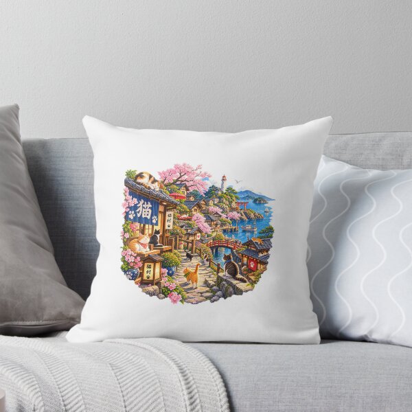 Item preview, Cat Village – A Charming Japanese Coastal Town of Cats designed and sold by Daihuku2525.
