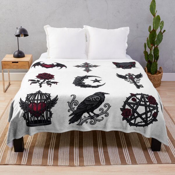 Item preview, Dark Gothic Symbols Vampire Occult Emo Aesthetic Witchy Sticker Pack designed and sold by mood-draftsman.
