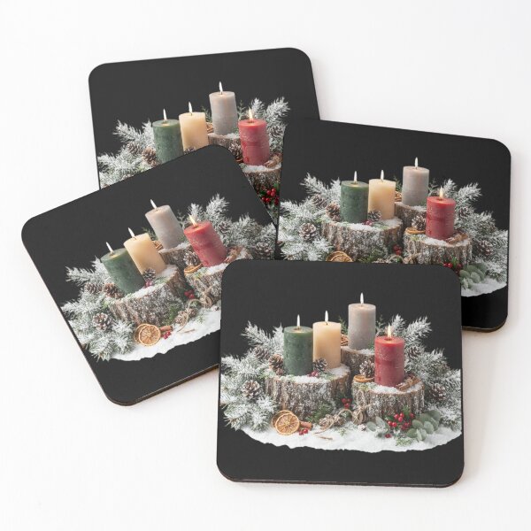 Item preview, Colorful Candles in a Snow Winter Solstice Yule designed and sold by WILLIAMRIEDIN81.