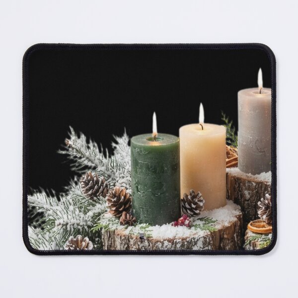 Item preview, Colorful Candles in a Snow Winter Solstice Yule designed and sold by WILLIAMRIEDIN81.