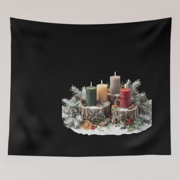 Item preview, Colorful Candles in a Snow Winter Solstice Yule designed and sold by WILLIAMRIEDIN81.