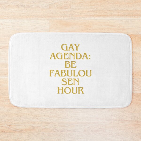 Item preview, Gay Agenda Be Fabulous 24 Hours Funny Pride designed and sold by No Talk Studio .