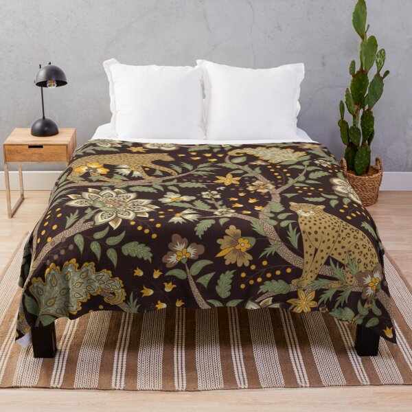 Item preview, Vintage Leopard Floral Pattern with Paisley Botanicals designed and sold by Sveta Aho.